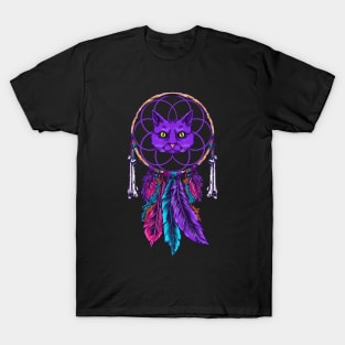 Cat Dreamcatcher Illustration T-Shirt